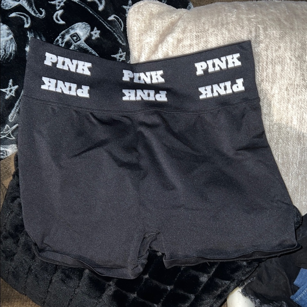PINK Victoria's Secret Black Athletic Shorts